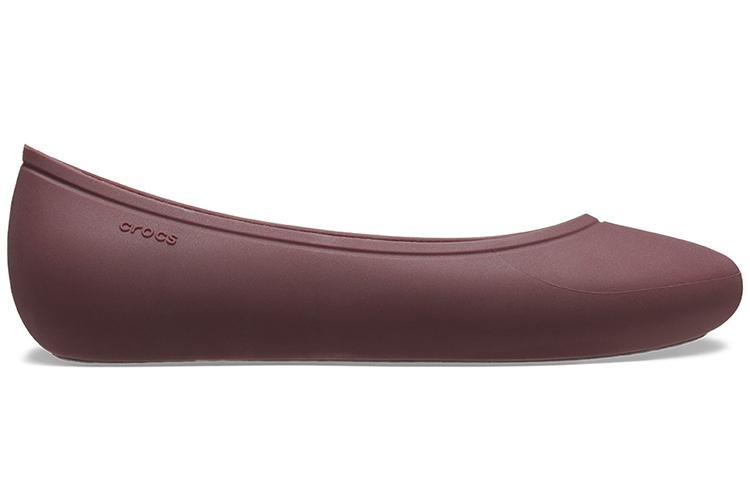 Слиперы женские Crocs Brooklyn Flats темно-вишневые, 36-37 EU