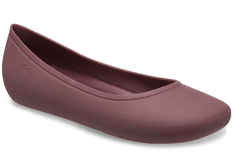 Слиперы женские Crocs Brooklyn Flats темно-вишневые, 36-37 EU
