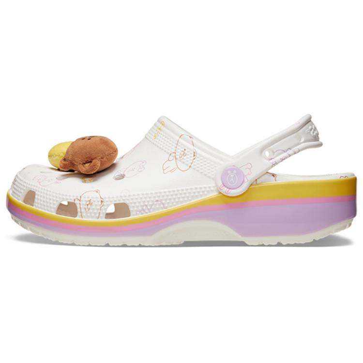 Шлепанцы унисекс Crocs Classic Clog Line Friends белые