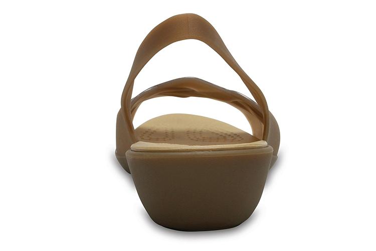 Сандалии женские Crocs 204774-81D коричневые, 37-38 EU