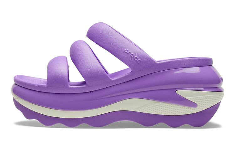 Платфорные туфли женские Crocs Mega Crush Triple Strap, galactic purple