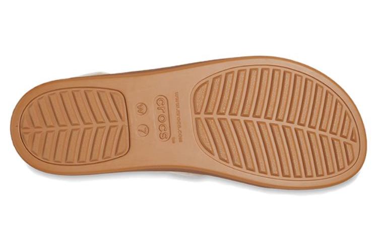 Тапочки женские Crocs Brooklyn Woven Wedge белые, 36-37 EU