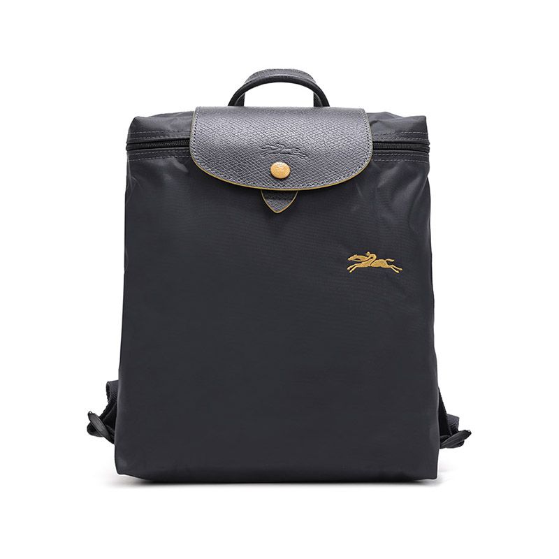 Сумка-рюкзак женский LONGCHAMP Le Pliage Club серый металлик