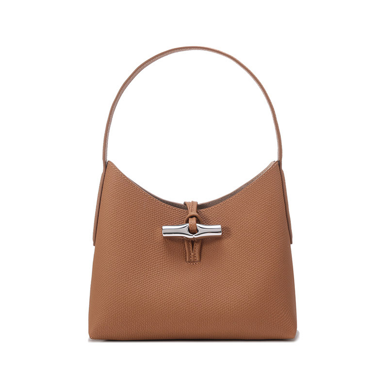 Сумка женская LONGCHAMP Roseau медово-коричневая