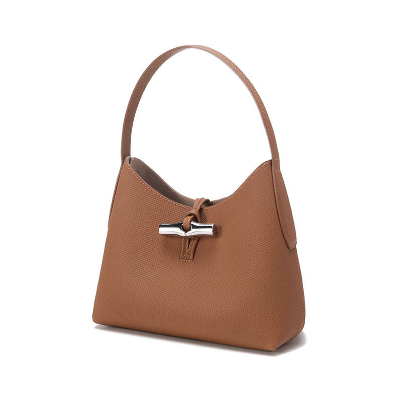 Сумка женская LONGCHAMP Roseau медово-коричневая