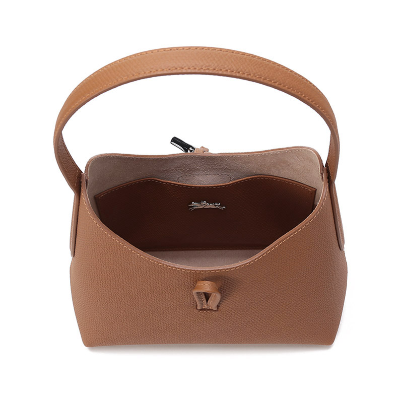 Сумка женская LONGCHAMP Roseau медово-коричневая