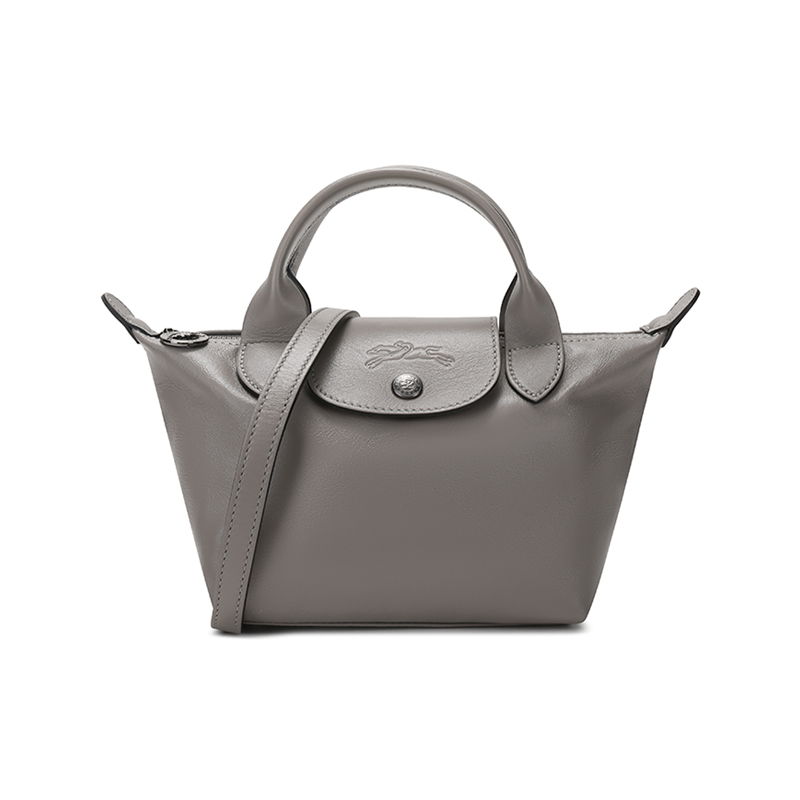 Сумка женская LONGCHAMP Le Pliage Cuir 1500757P55 серый