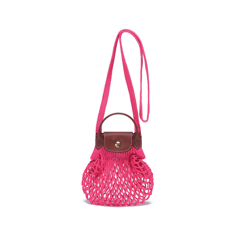 Сумка женская LONGCHAMP Le Pliage мини через плечо розовая