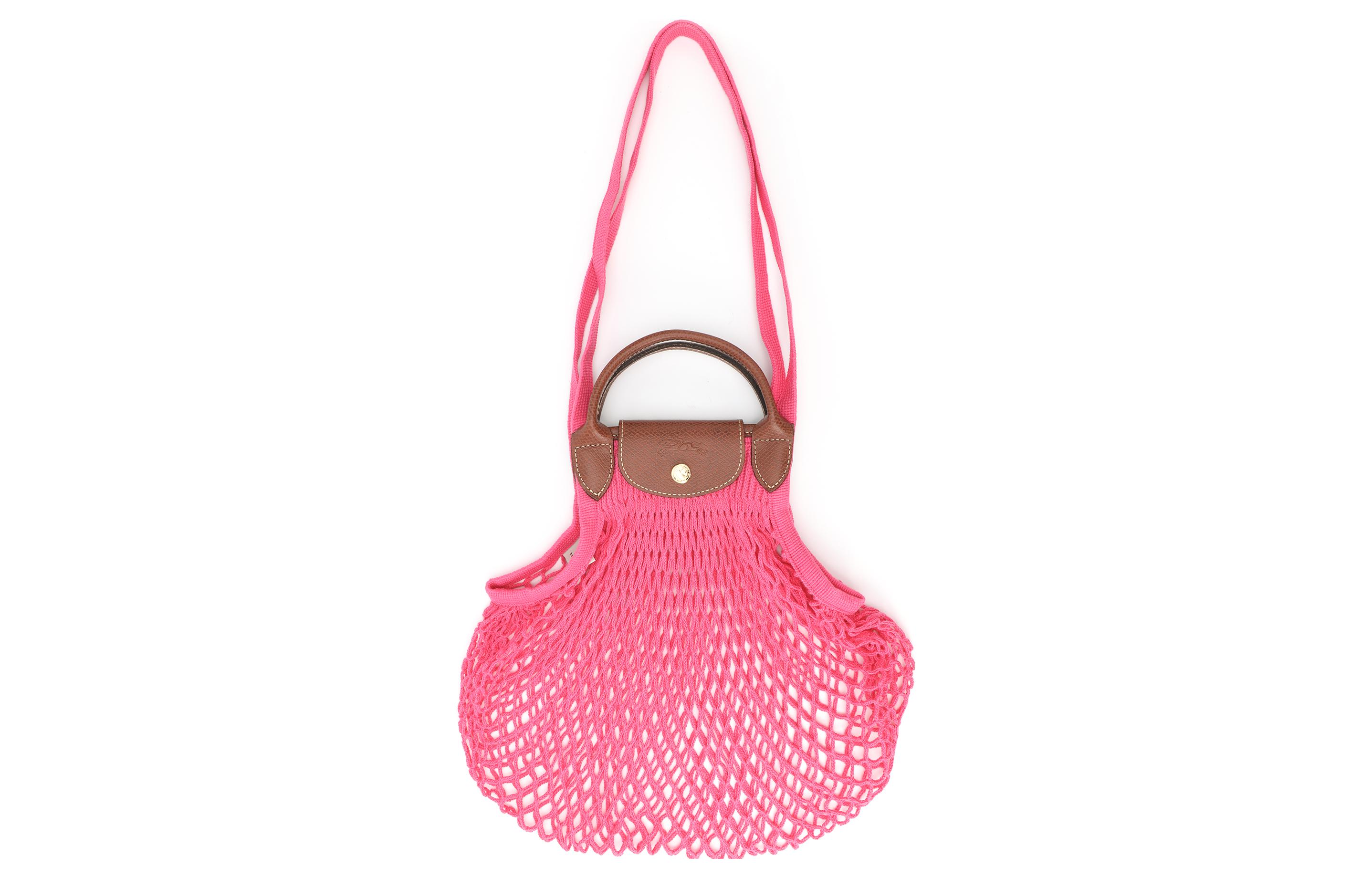 Сумка женская LONGCHAMP Le Pliage Filet розовая