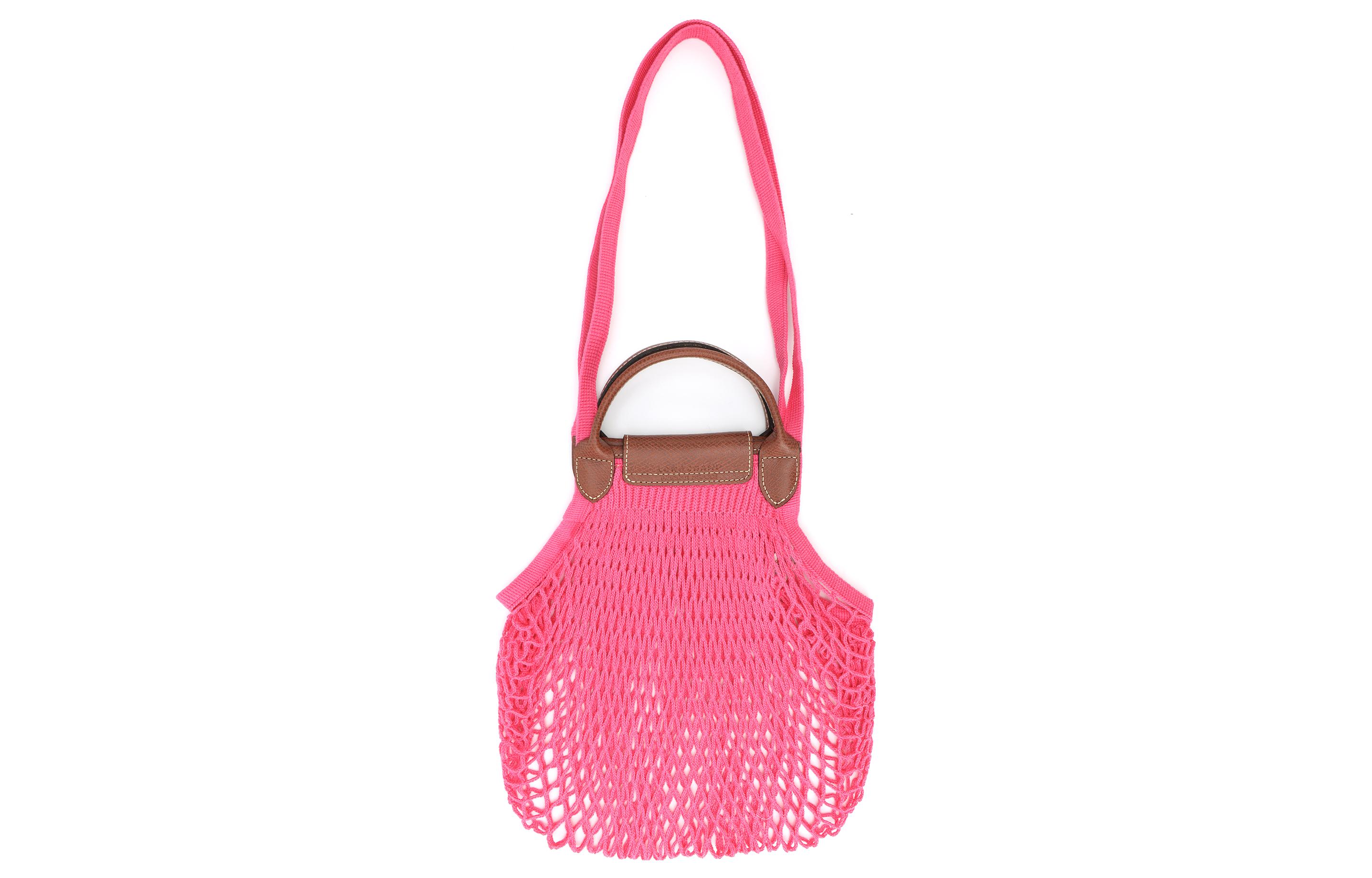 Сумка женская LONGCHAMP Le Pliage Filet розовая