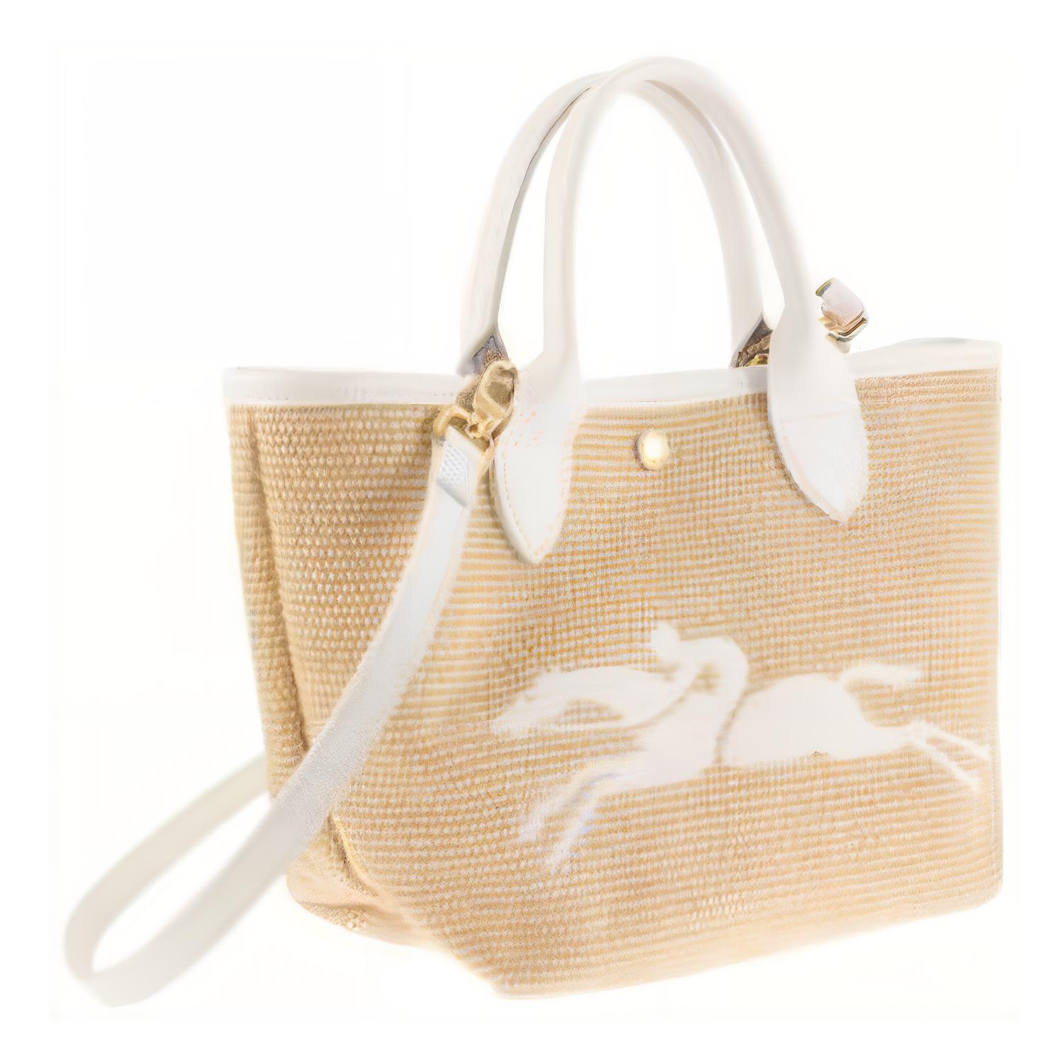 Сумка женская LONGCHAMP Le Panier Pliage белая