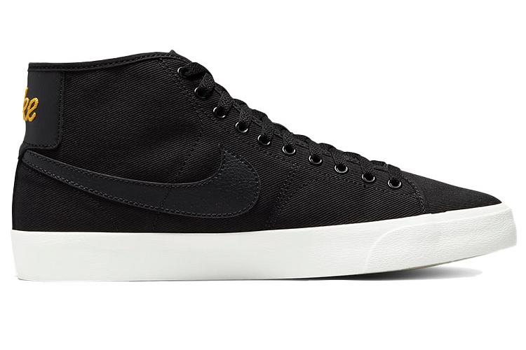 Кеды унисекс Nike Blzr Court Mid Premium черные, 36.5 EU