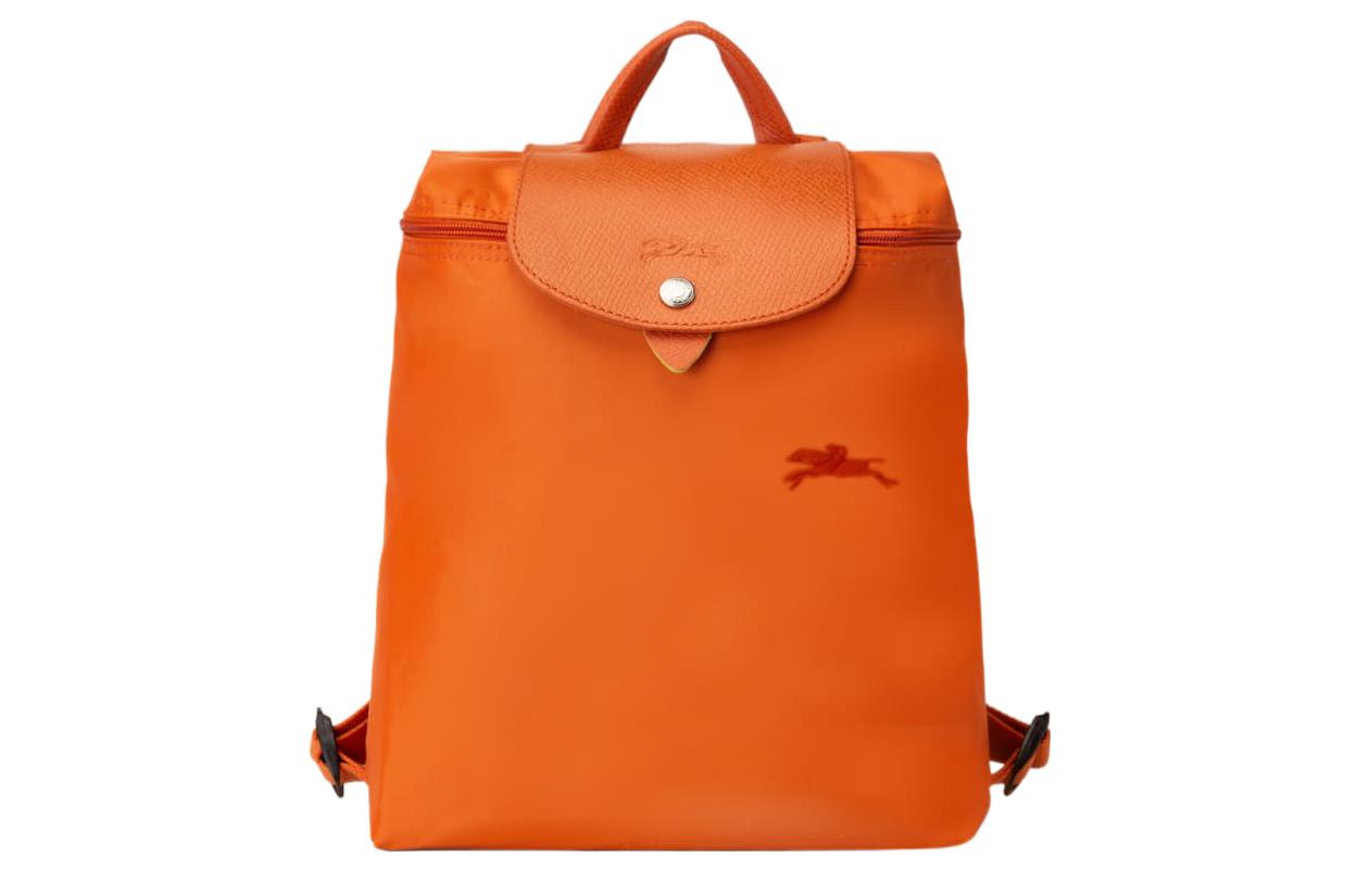 Рюкзак женский LONGCHAMP Le Pliage Green Cow Leather, carrot