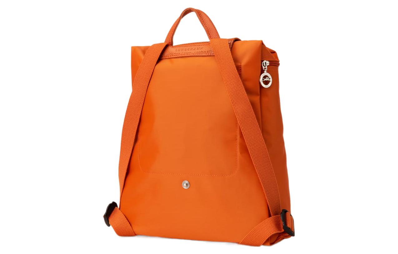 Рюкзак женский LONGCHAMP Le Pliage Green Cow Leather, carrot