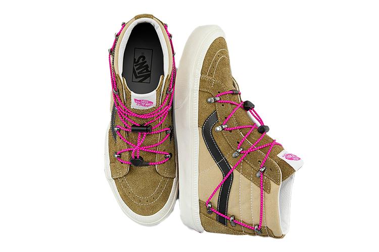 Кроссовки унисекс Vans SK8 HI Echo Dx коричневые, 40 EU