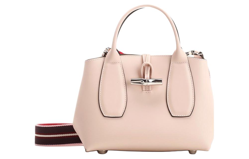 Сумка женская LONGCHAMP Roseau Calfskin Small Size светло-розовая
