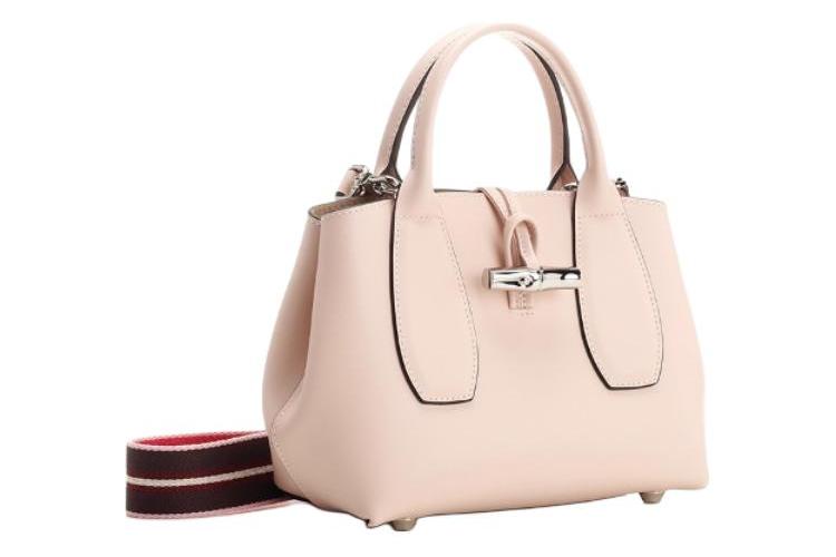 Сумка женская LONGCHAMP Roseau Calfskin Small Size светло-розовая