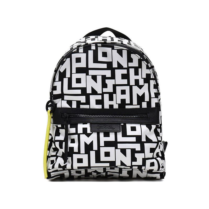Рюкзак женский LONGCHAMP Le Pliage LGP черный и белый