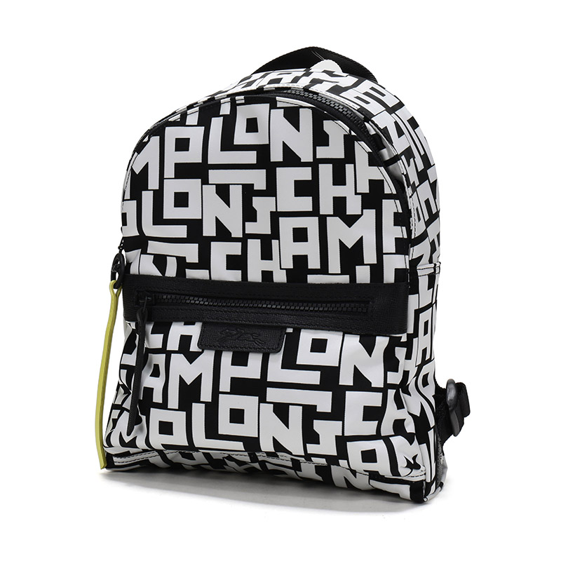 Рюкзак женский LONGCHAMP Le Pliage LGP черный и белый