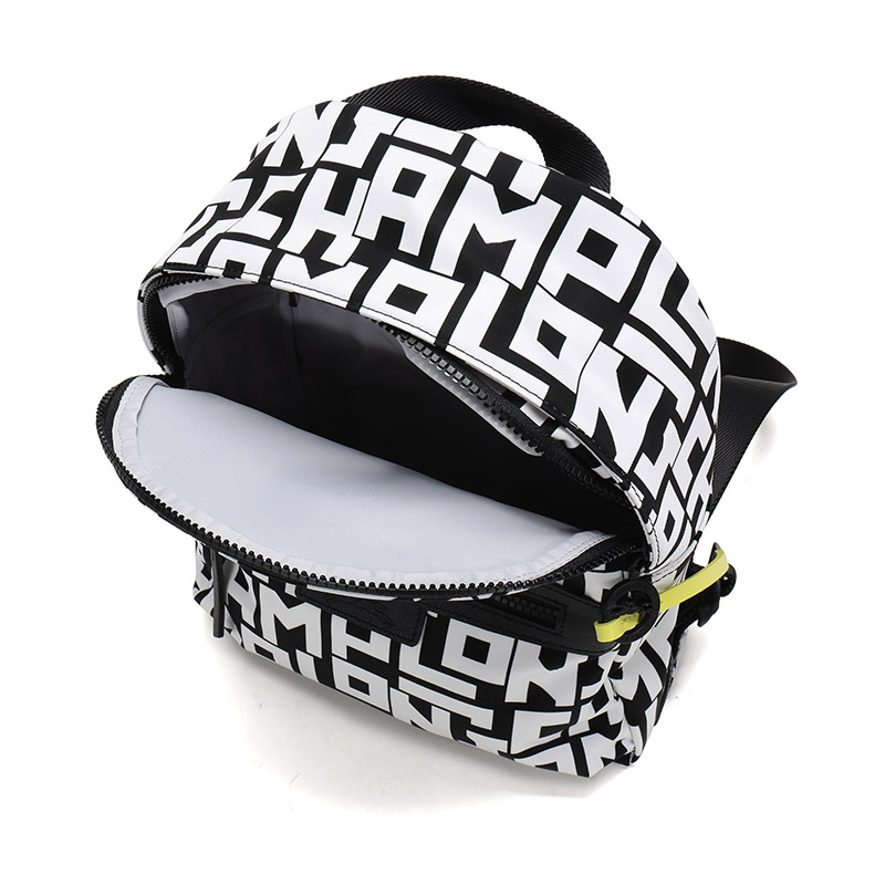 Рюкзак женский LONGCHAMP Le Pliage LGP черный и белый