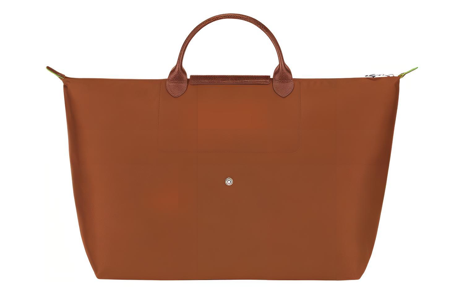 Сумка женская LONGCHAMP Le Pliage Cuir коричневая большого размера