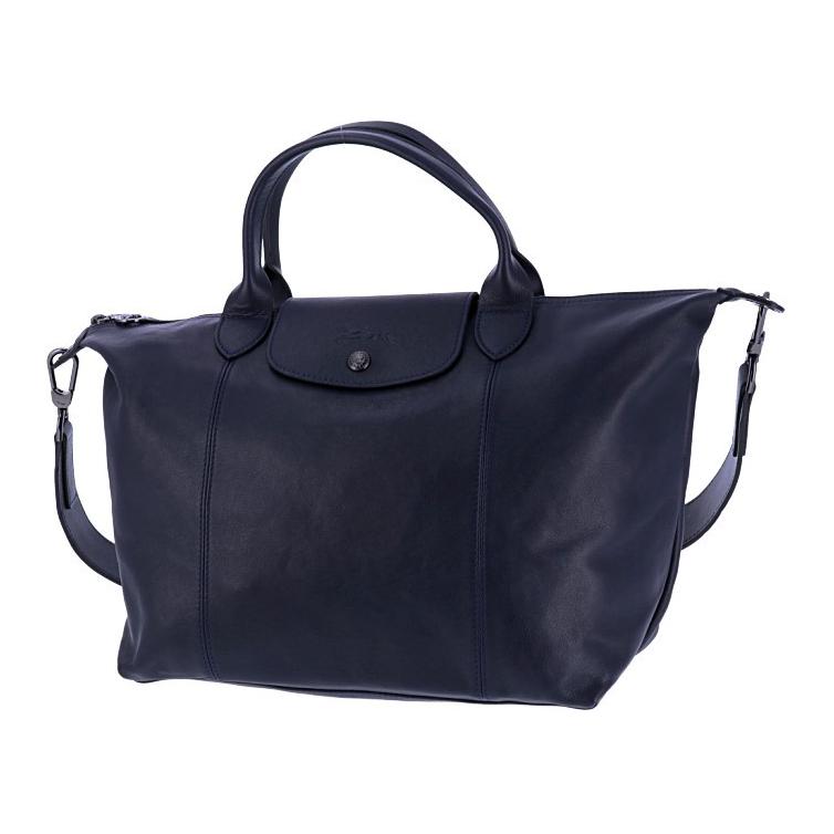 Сумка женская LONGCHAMP Le Pliage Cuir Dumpling Bag морской синий