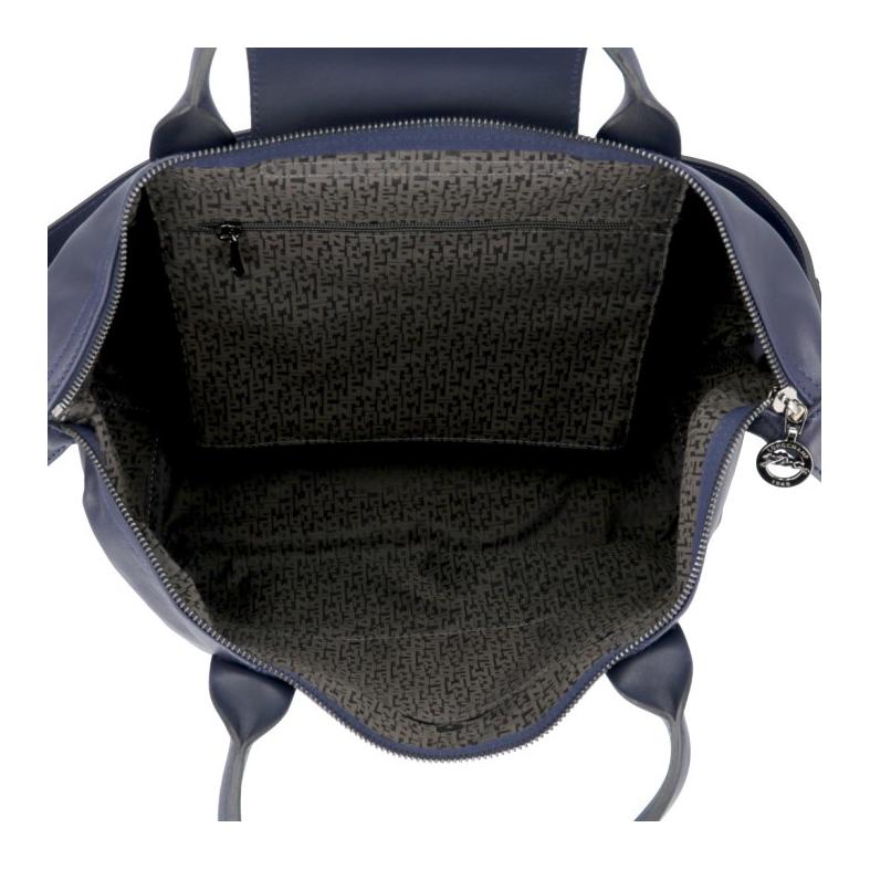 Сумка женская LONGCHAMP Le Pliage Cuir Dumpling Bag морской синий