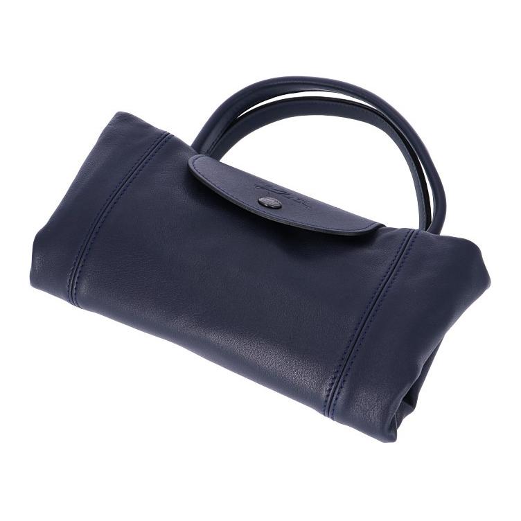 Сумка женская LONGCHAMP Le Pliage Cuir Dumpling Bag морской синий