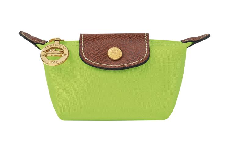 Косметичка женская LONGCHAMP Le Pliage Coin Purse зелёная