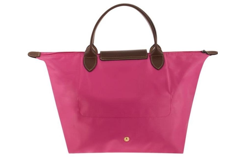 Сумка женская LONGCHAMP Le Pliage Dumpling Bag, розовая среднего размера