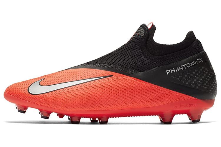 Футбольные бутсы мужские Nike Phantom VSN 2 Pro DF AG черно-оранжевые, 40.5 EU