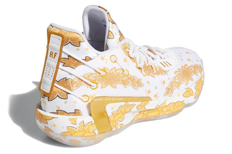 Мужские кроссовки Adidas Ric Flair X Dame 7 Gca, белое золото, 41 EU