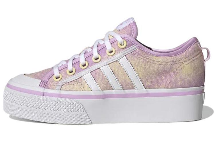 Кеды женские Adidas Originals Nizza Platform lilac yellow