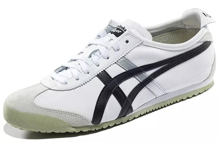 Кроссовки унисекс Onitsuka Tiger MEXICO 66 белые серебристые черные, 38 EU