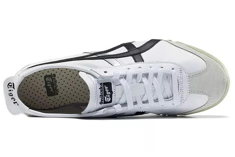 Кроссовки унисекс Onitsuka Tiger MEXICO 66 белые серебристые черные, 38 EU