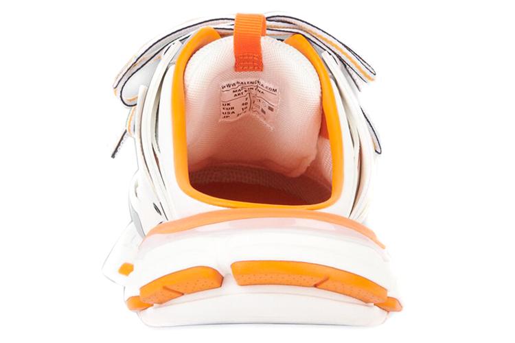 Кроссовки мужские Balenciaga Track 1.0 Mules белые, оранжевые, 39 EU