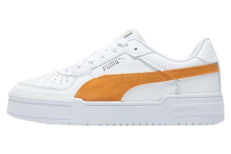 Кроссовки унисекс PUMA Cali Pro Suede белые, оранжевые, 35.5 EU