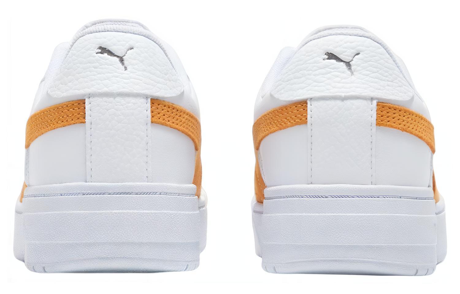 Кроссовки унисекс PUMA Cali Pro Suede белые, оранжевые, 35.5 EU