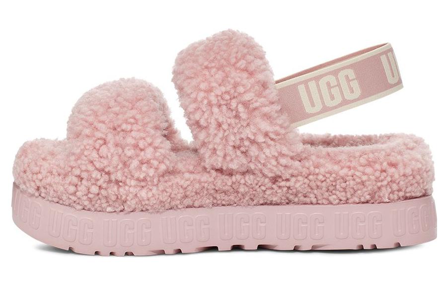 Домашние тапочки женские UGG Oh Fluffita, розово-серые, 36 EU