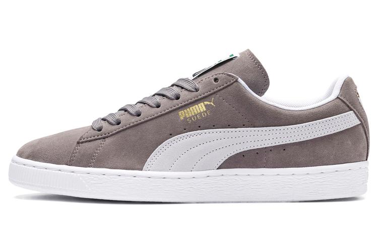 Кроссовки унисекс PUMA Suede Classic+, steeple gray white, 44.5 EU