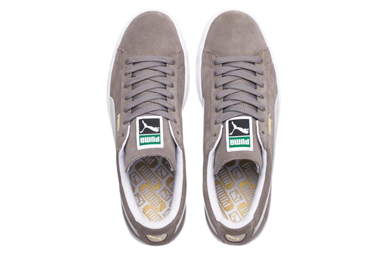 Кроссовки унисекс PUMA Suede Classic+, steeple gray white, 44.5 EU
