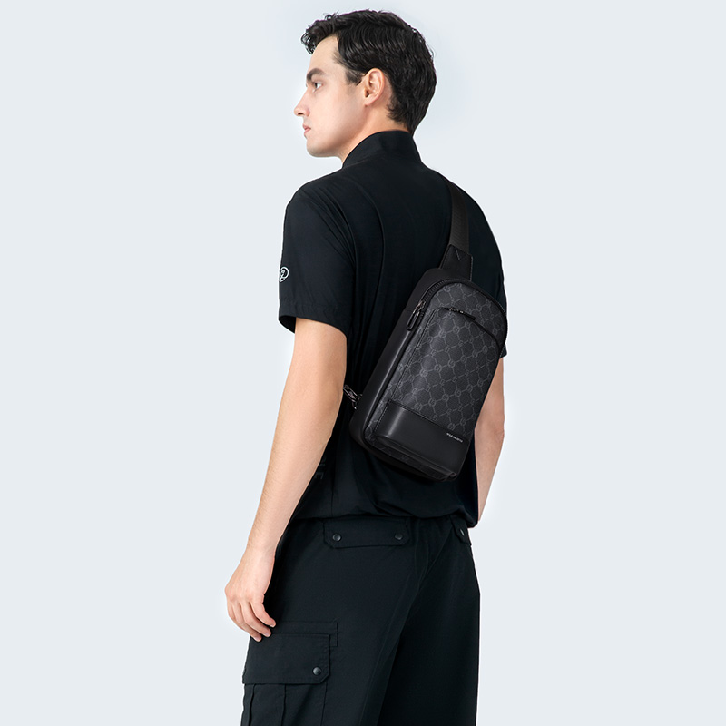 Сумка мужская GOLF PVC черная, M