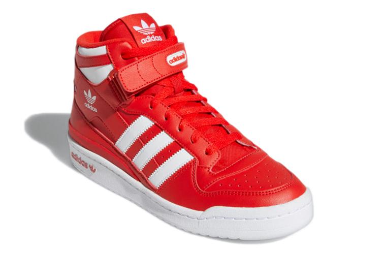 Кроссовки мужские Adidas Forum Mid красные, 43 1/3 EU