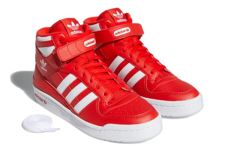 Кроссовки мужские Adidas Forum Mid красные, 43 1/3 EU
