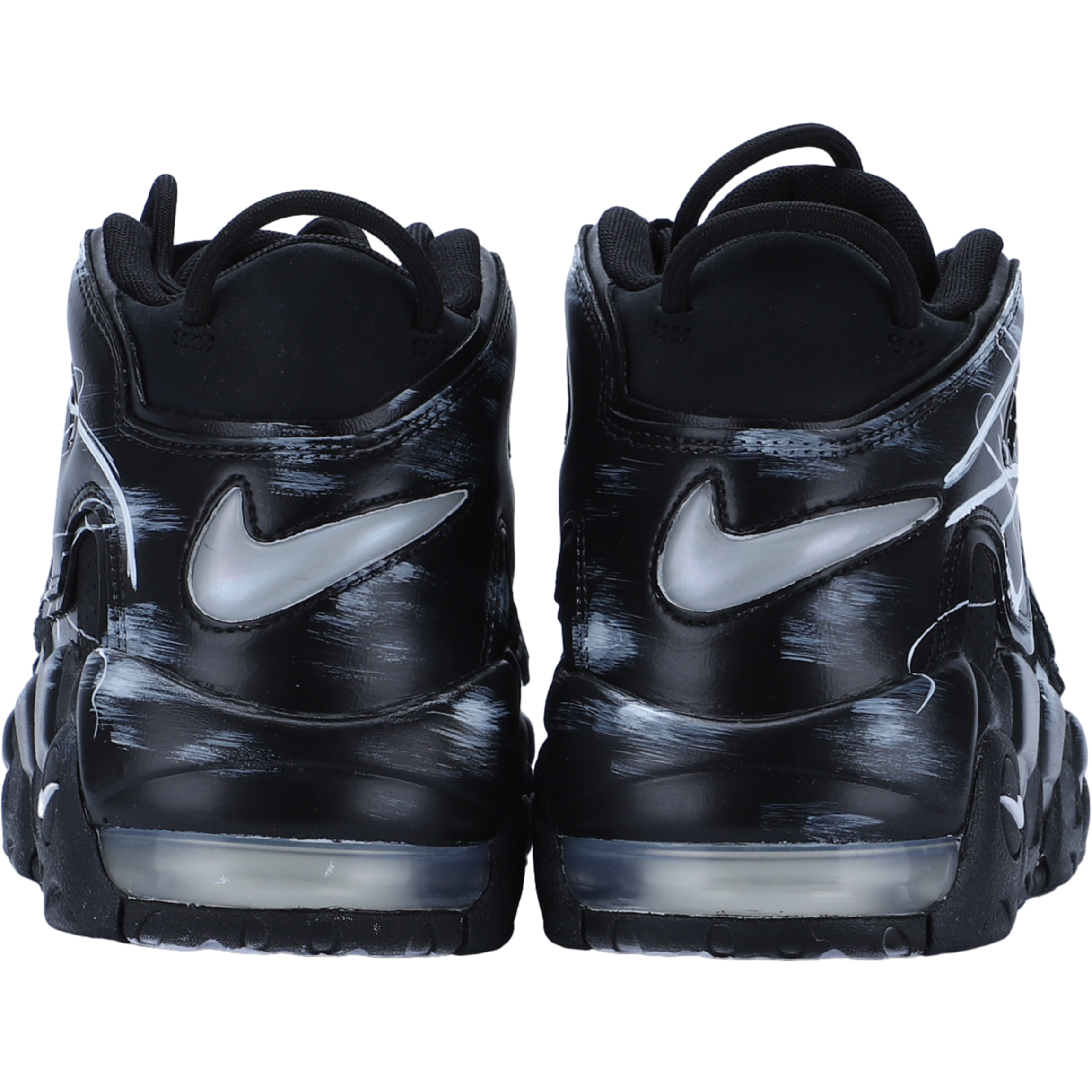 Кроссовки унисекс Nike Air More Uptempo Mid черные, 42 EU