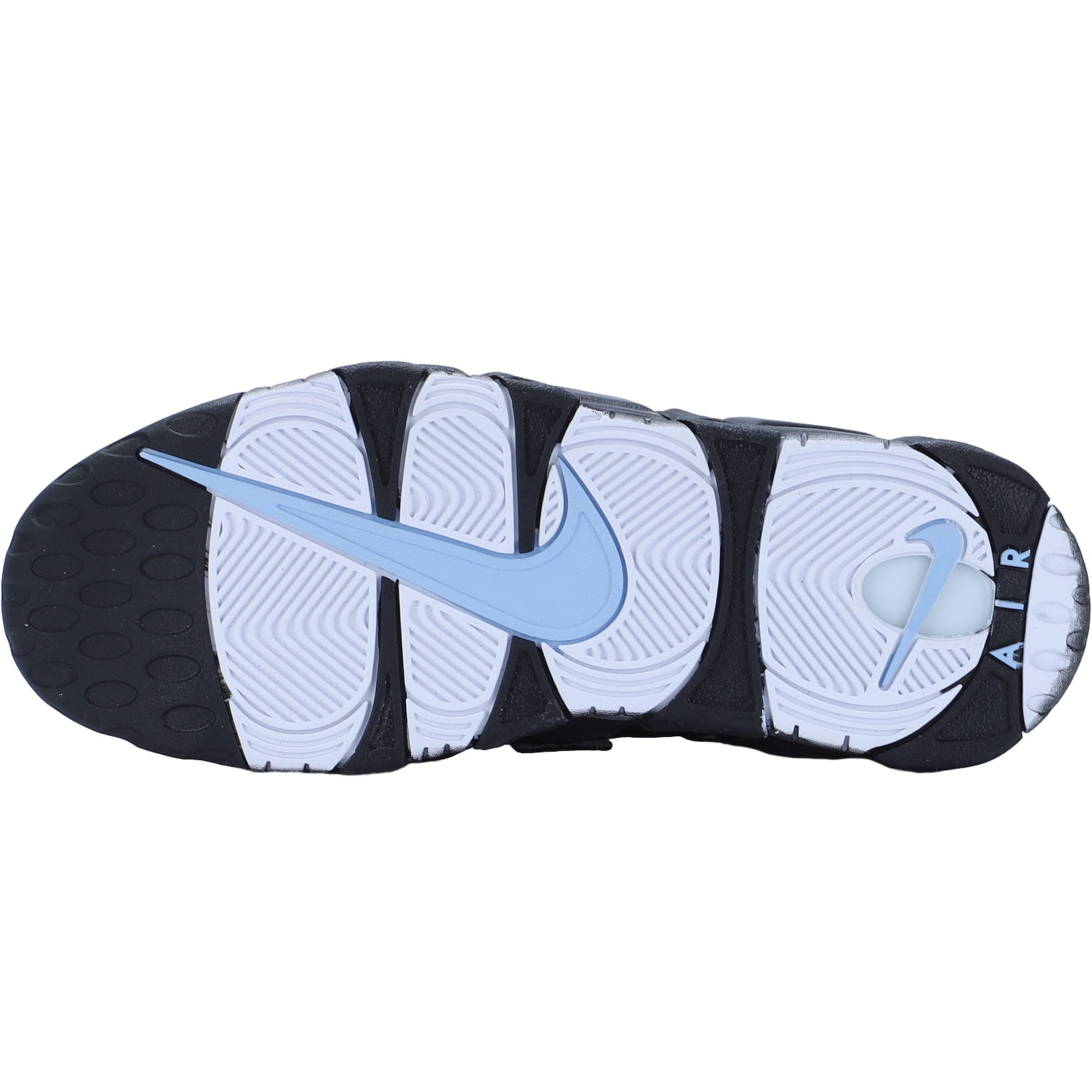 Кроссовки унисекс Nike Air More Uptempo Mid черные, 42 EU