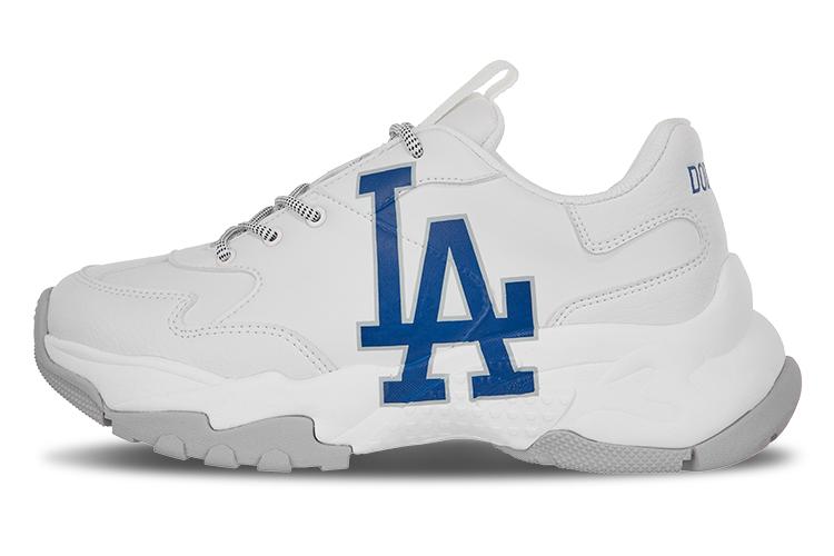 Кроссовки унисекс MLB Big Ball Chunky Los Angeles белые и синие