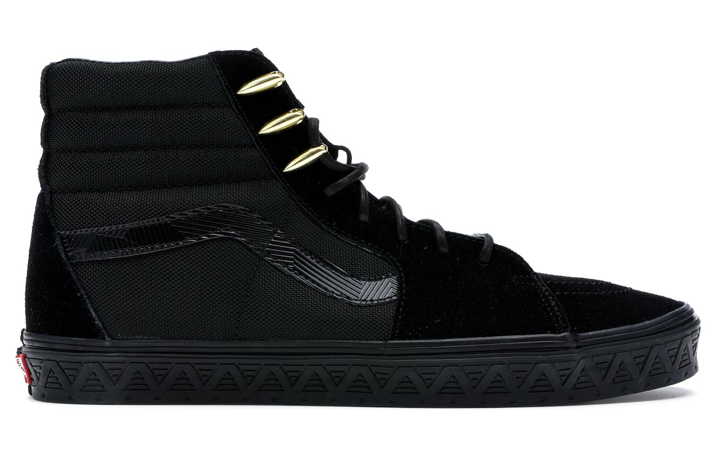 Кеды унисекс Vans SK8-Hi черные, 39 EU