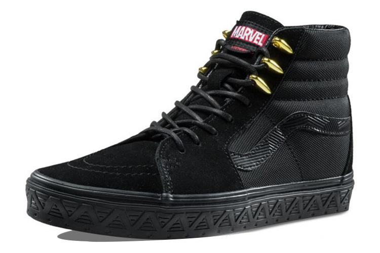 Кеды унисекс Vans SK8-Hi черные, 39 EU