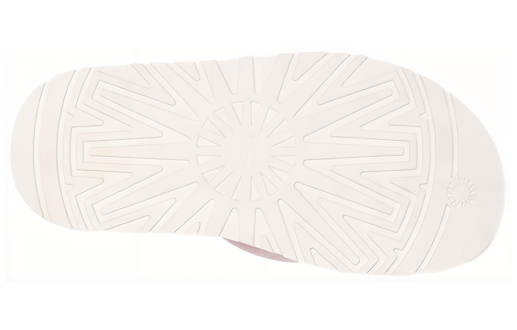 Тапочки женские UGG Disco Checker Slide Thick Sole розово-голубые, 39 EU